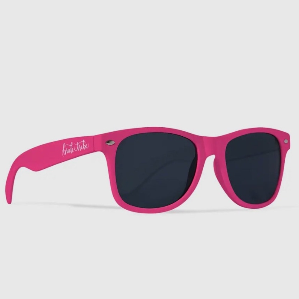 🛍️Set of 6 - 5 Hot Pink “Bride Tribe” and 1 White “Bride” sunglasses